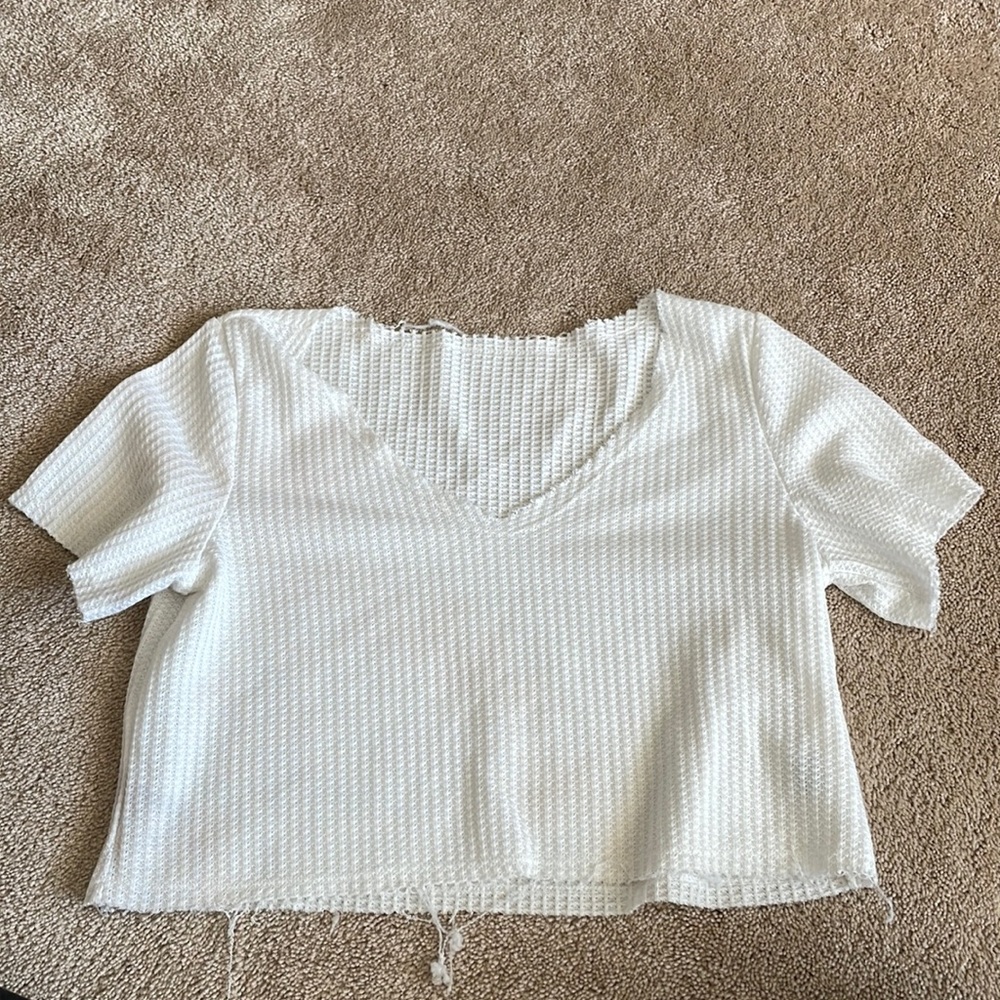 Crop top fringed